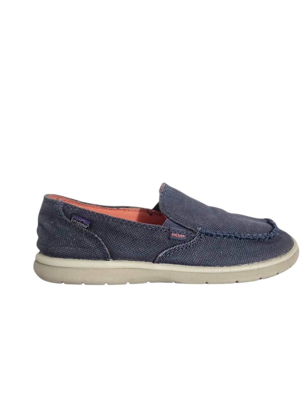 Patagonia Womens Navy Blue Hemp Slip On Casual Shoes Naked Maui Size 8